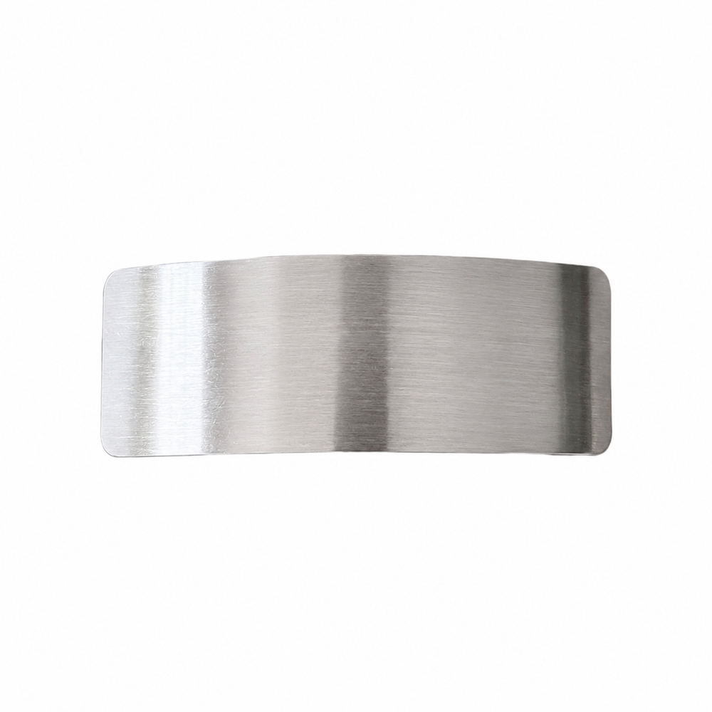 WS Metal Barette Rectangle - Silver