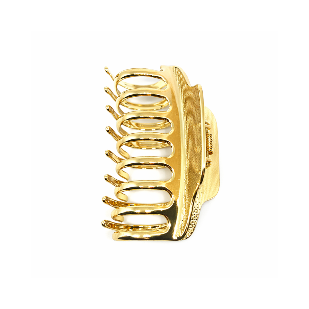 WS Oversized Metal Hair Claw - Gold - Hero