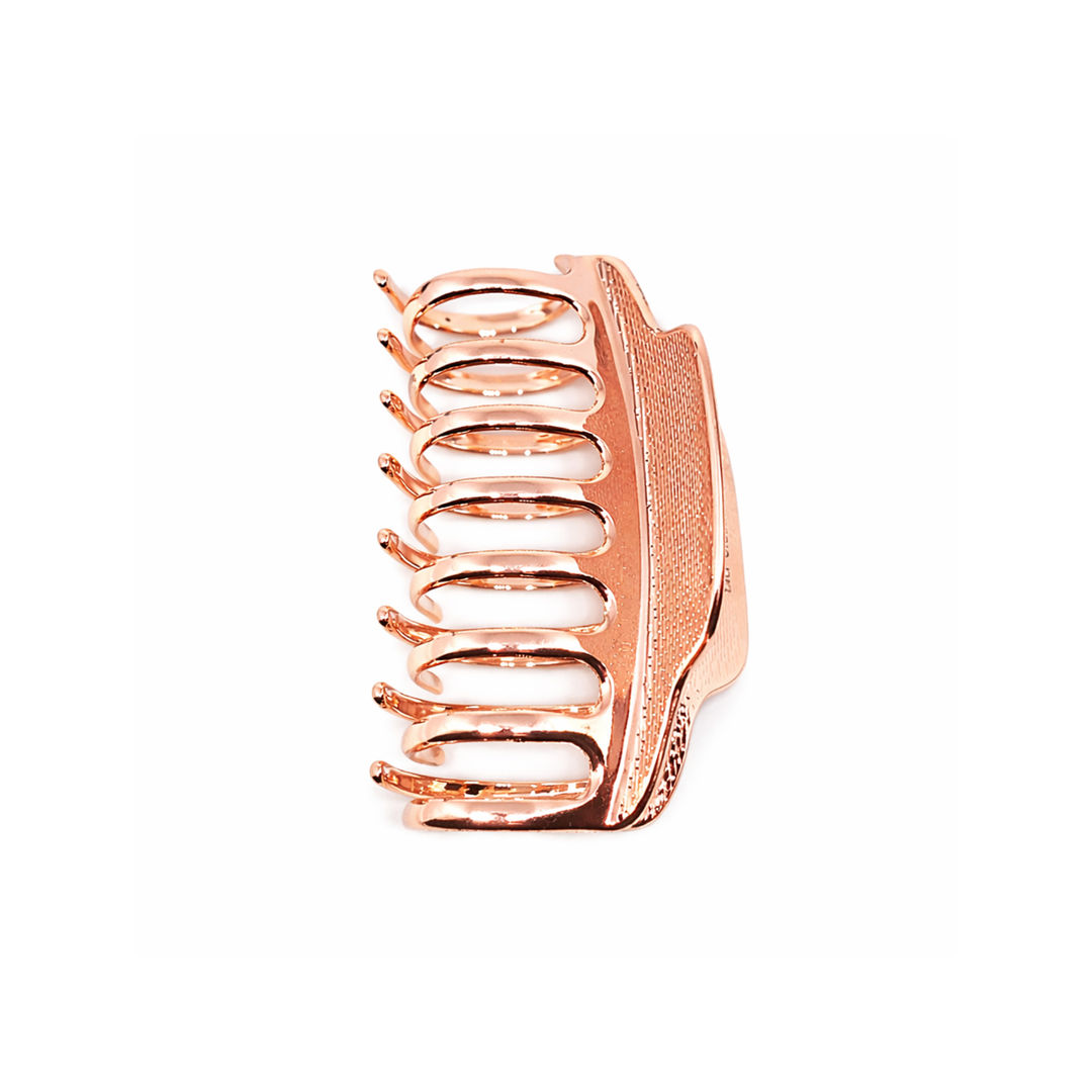 WS Oversized Metal Hair Claw - Rose Gold - Hero
