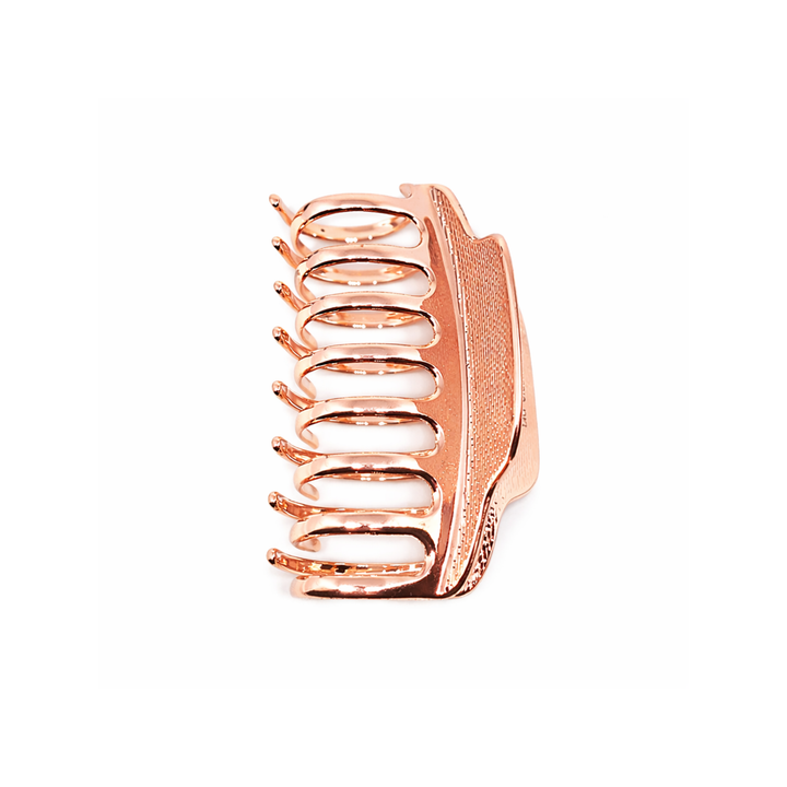 WS Oversized Metal Hair Claw - Rose Gold - Hero
