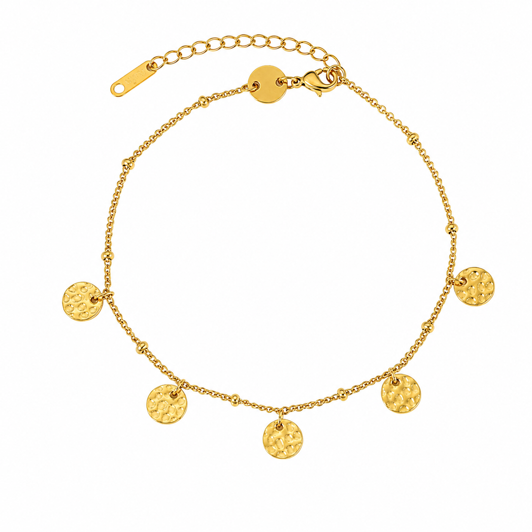 WS Mia Disk Bracelet - Gold - Gold