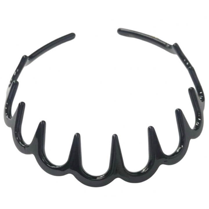 WS Cellulose Acetate Ondine Headband - Black - Hero