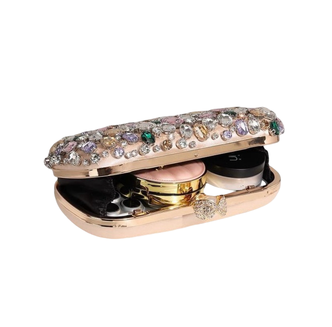 WS Opaline Jewel Clutch Bag - Nude - Image 2