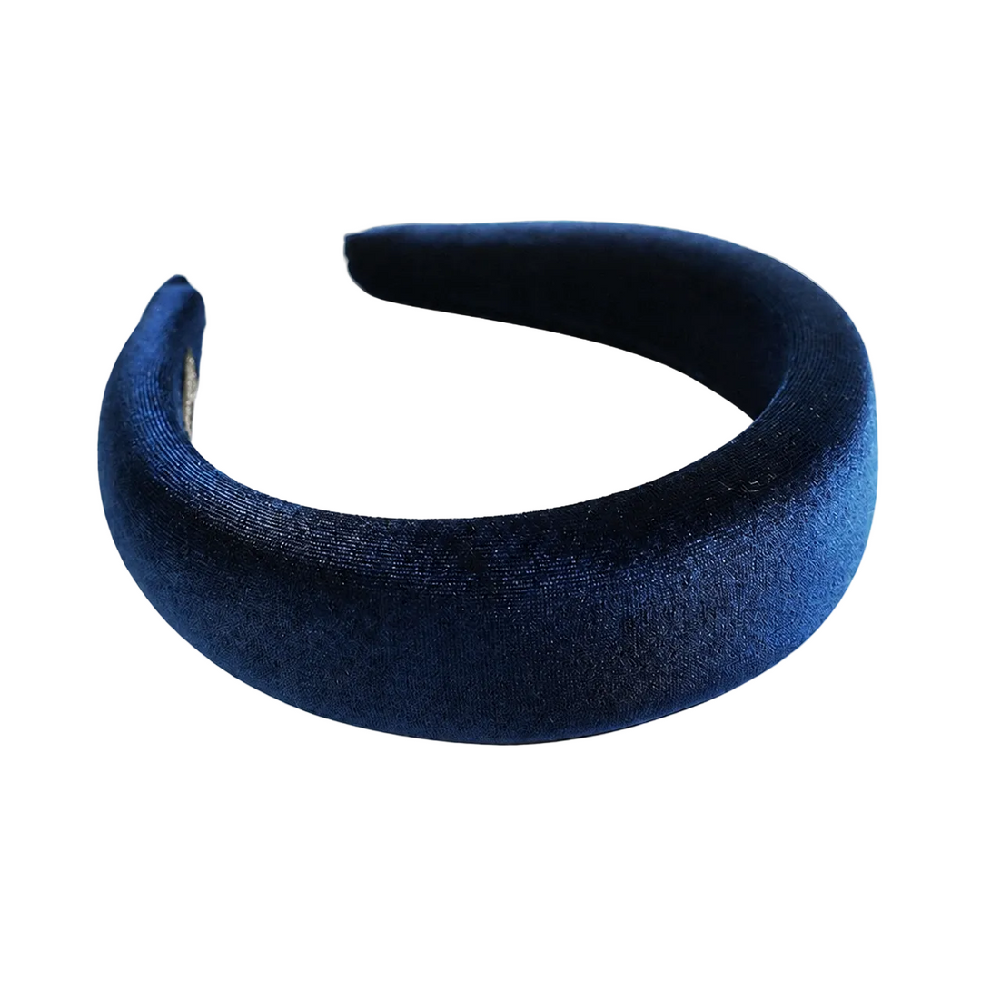 WS Padded Velvet Headband - Blue - Hero