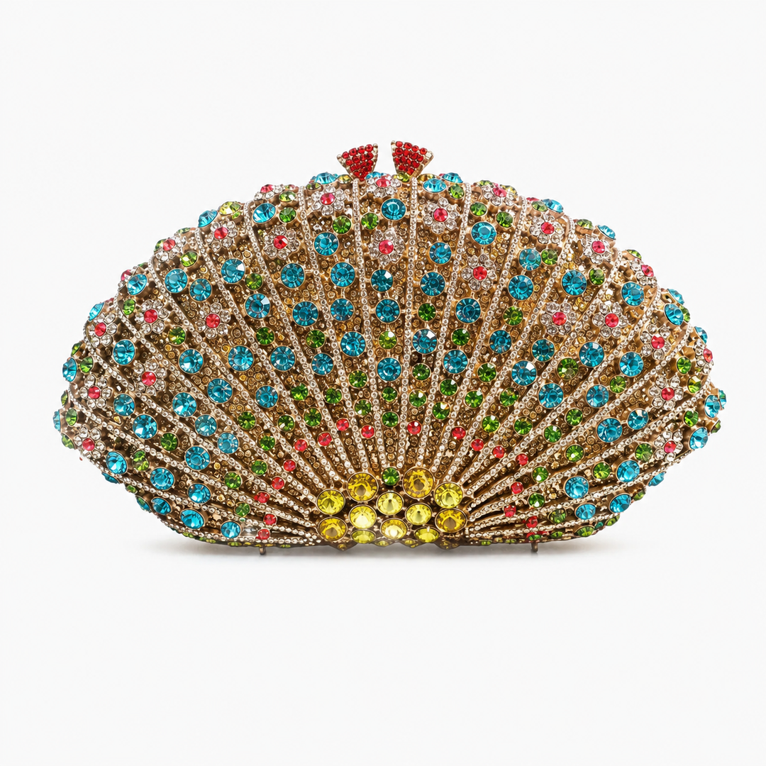 Peacock Handmade Clutch Bag - Multi