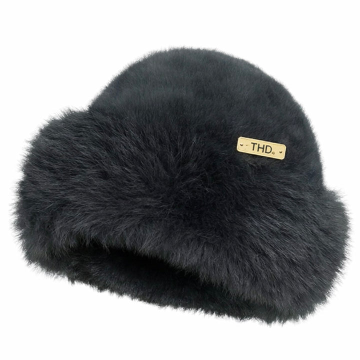 WS Faux Fur Peruvian Hat - Black - Hero