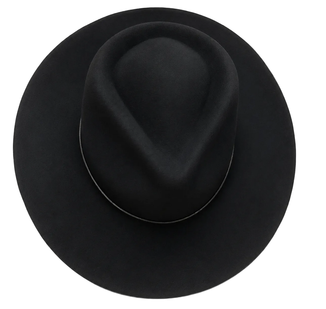 WS Wool Classic Fedora - Black - Black - Hero