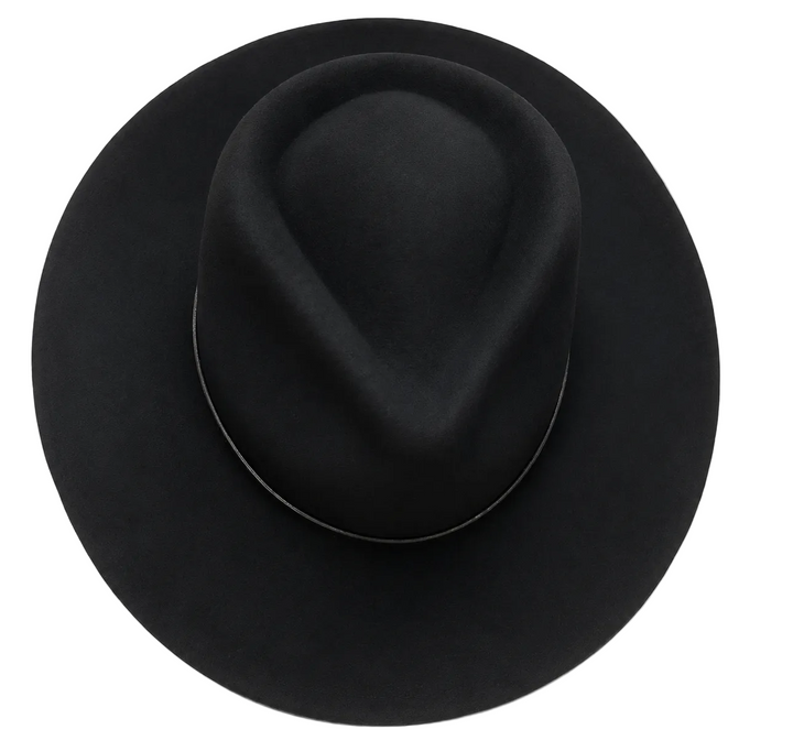 WS Wool Classic Fedora - Black - Black - Hero