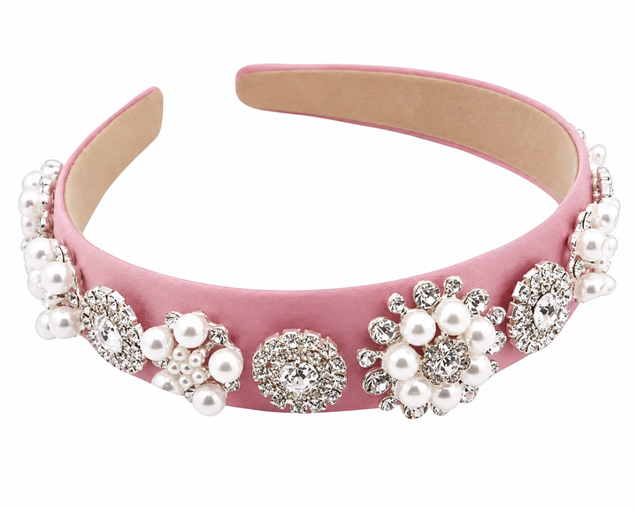 WS - Pink Deco Statement Headband - Pink - Hero