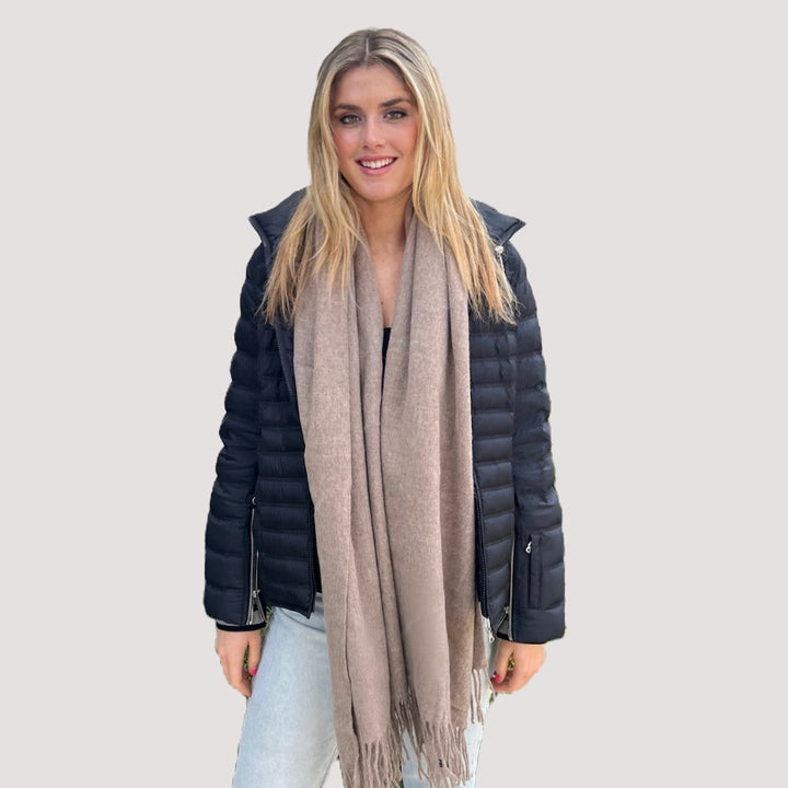 WS Wool Blanket Scarf - Brown