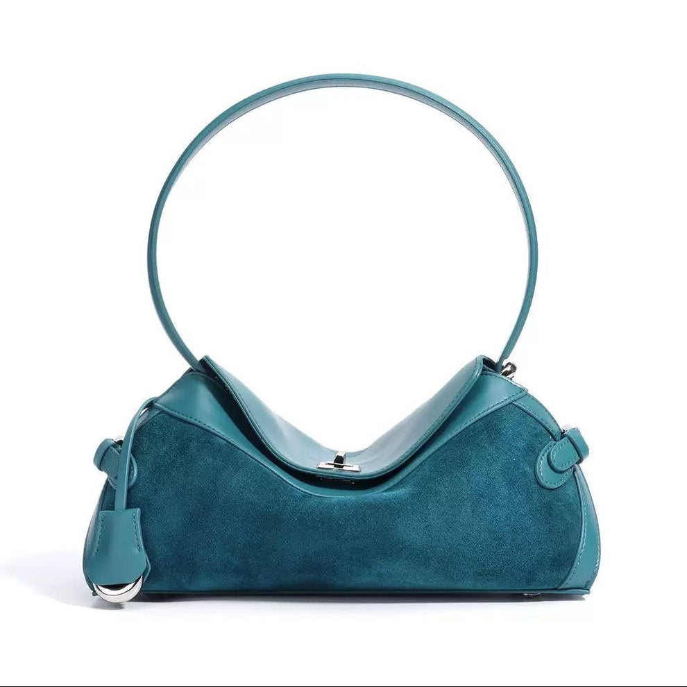 WS St Margaux Cowhide & Suede Bag - Blue