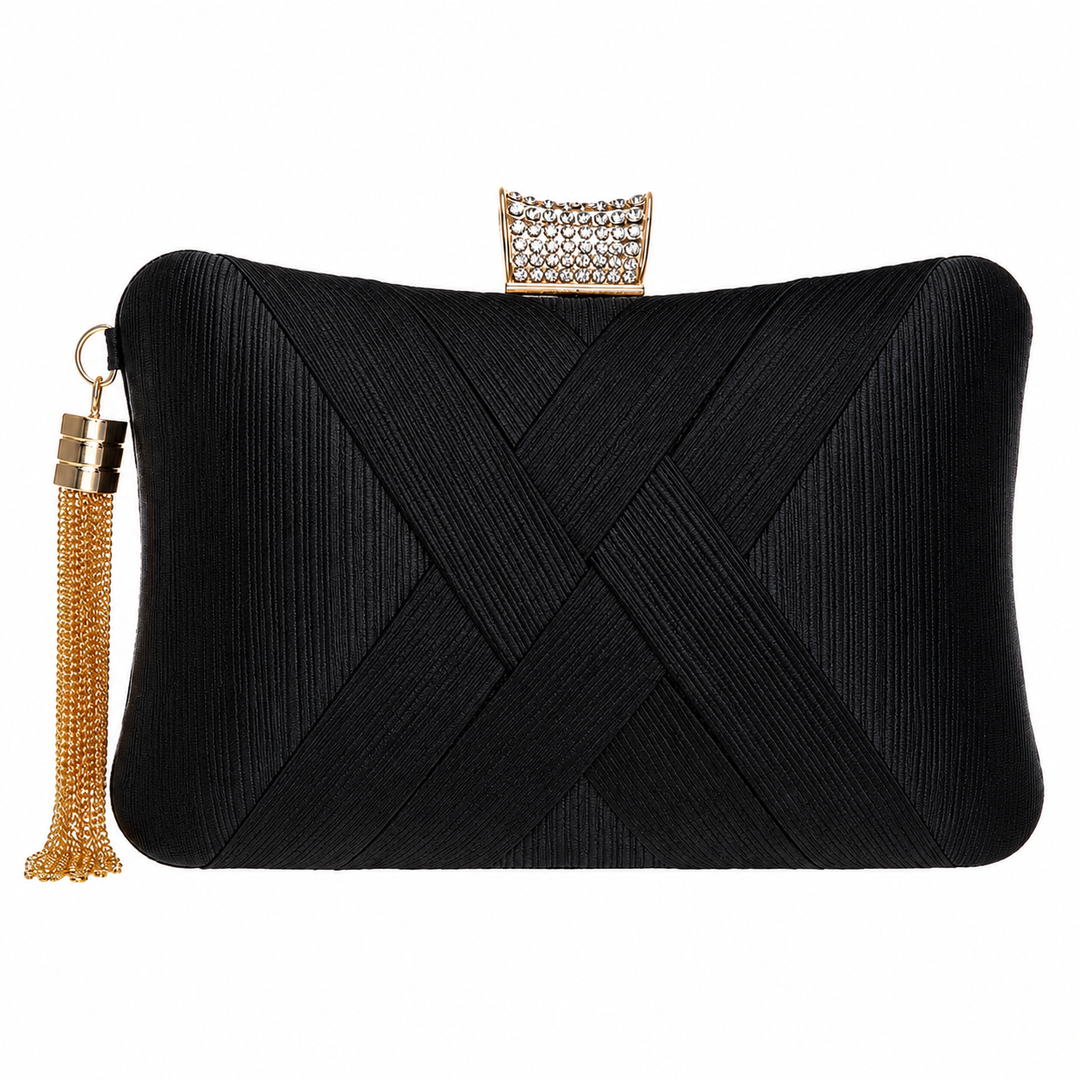 WS Satin Cross Bag - Black