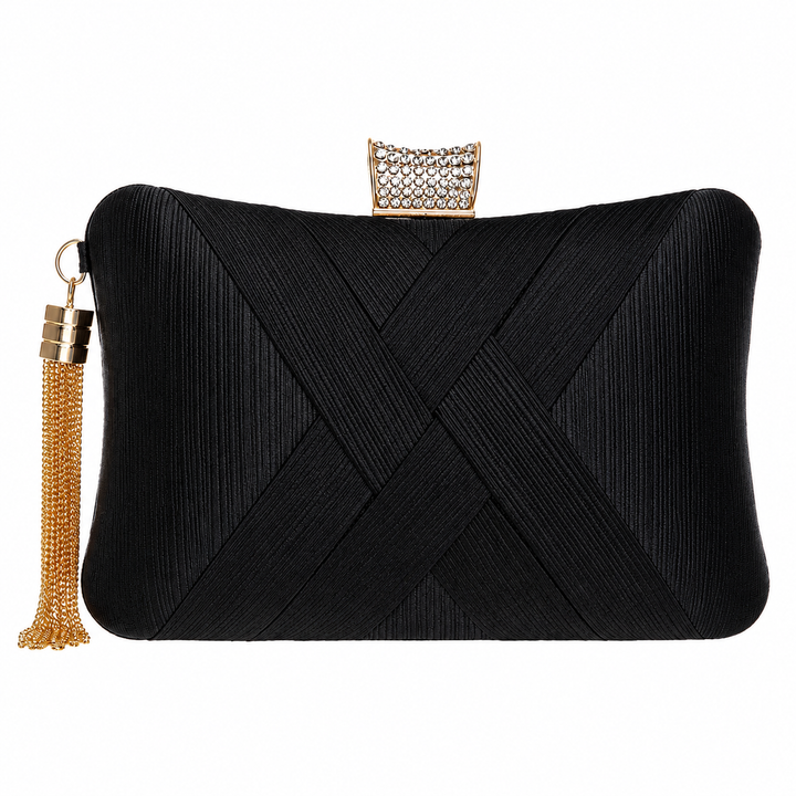 WS Satin Cross Bag - Black