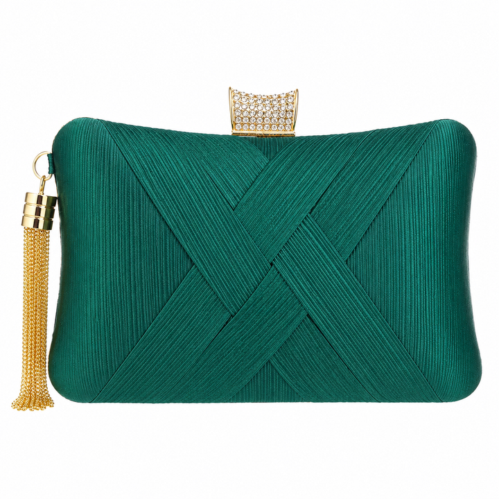 WS Satin Cross Bag - Green