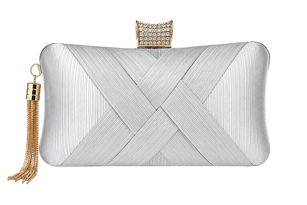 WS Satin Cross Bag - Silver
