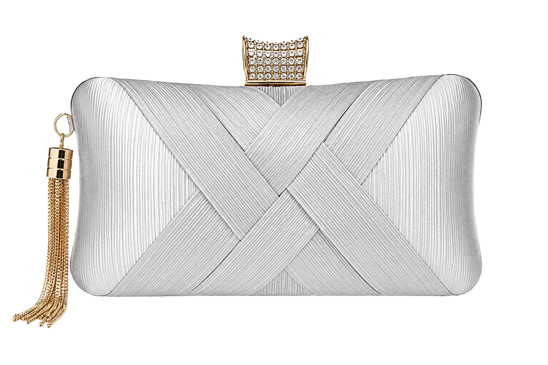 WS Satin Cross Bag - Silver