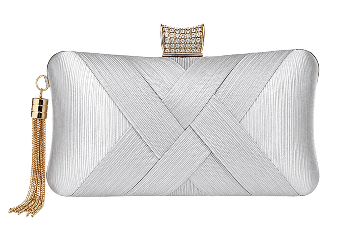 WS Satin Cross Bag - Silver