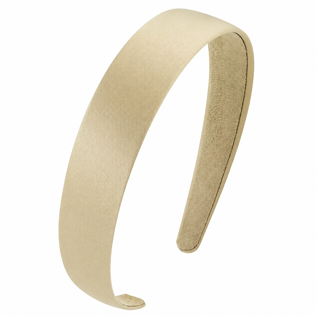 WS Satin Headband 2.5cm - Champagne - Hero