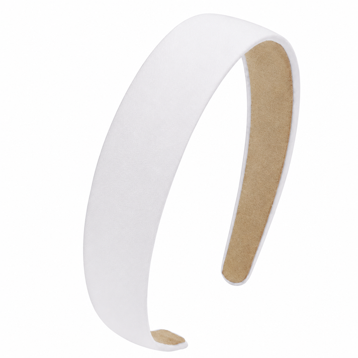 WS Satin Headband 2.5cm - White - Hero