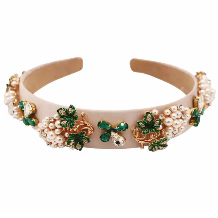 Premium Handmade Harvest  encrusted Headband Tania Hird Designs