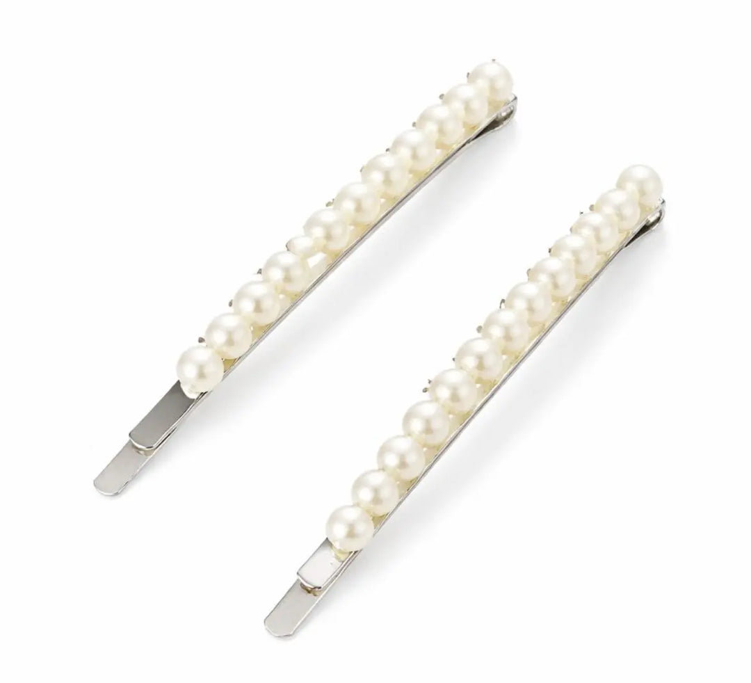 WS - Pearl Bobbies in Silver - Silver