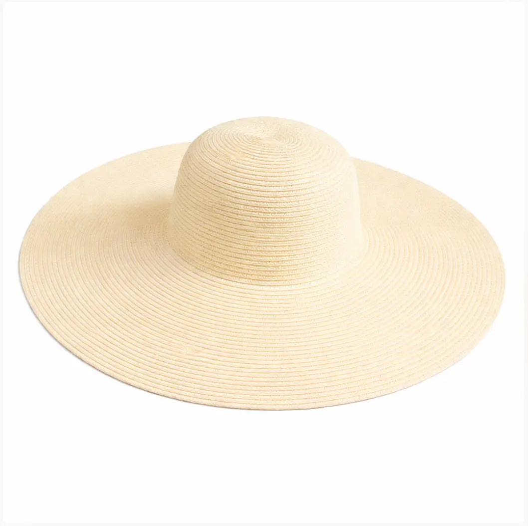 WS - Kentucky Ultra Wide Brim Floppy Hat in Natural Straw Tania Hird Designs