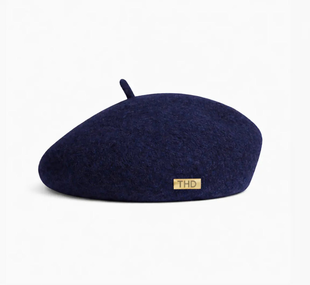 WS Élan Wool Beret - Navy Tania Hird Designs