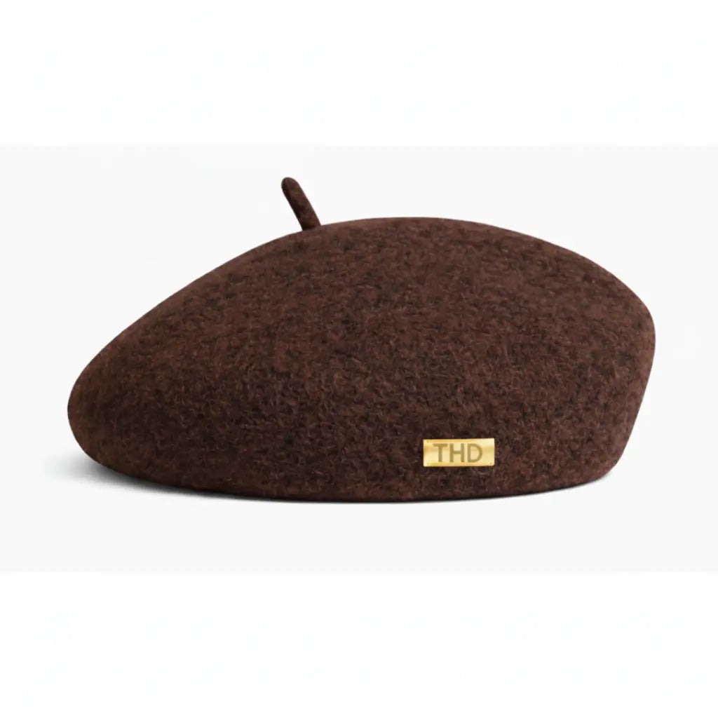 WS Élan Wool Beret - Chocolate Tania Hird Designs