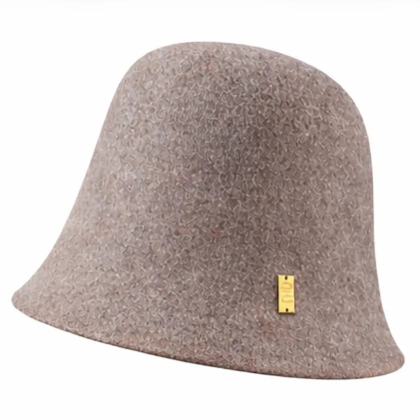WS Boston Wool Cloche Hat- Mocha Tania Hird Designs