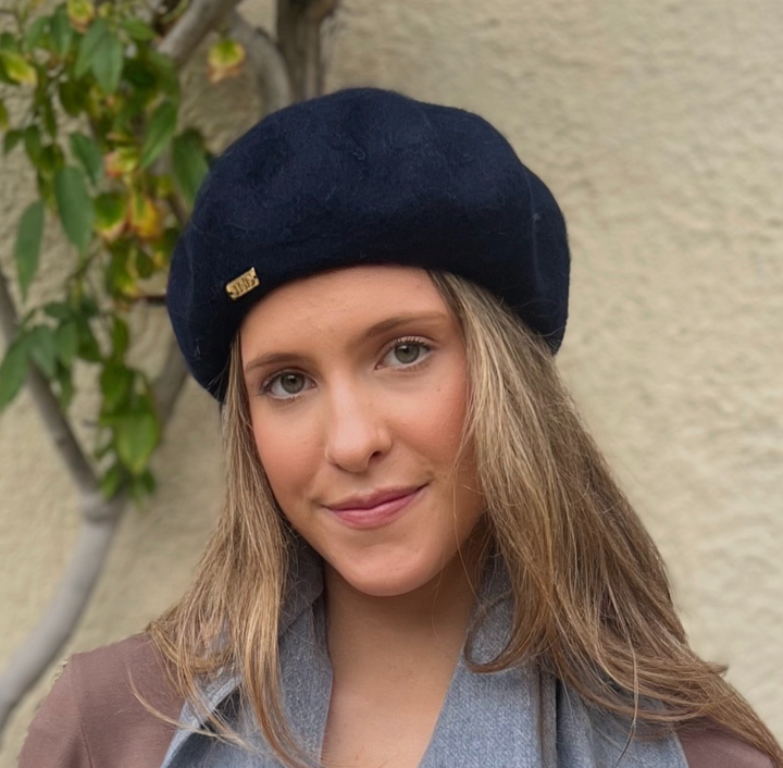 WS Élan Wool Beret - Navy - Image 1