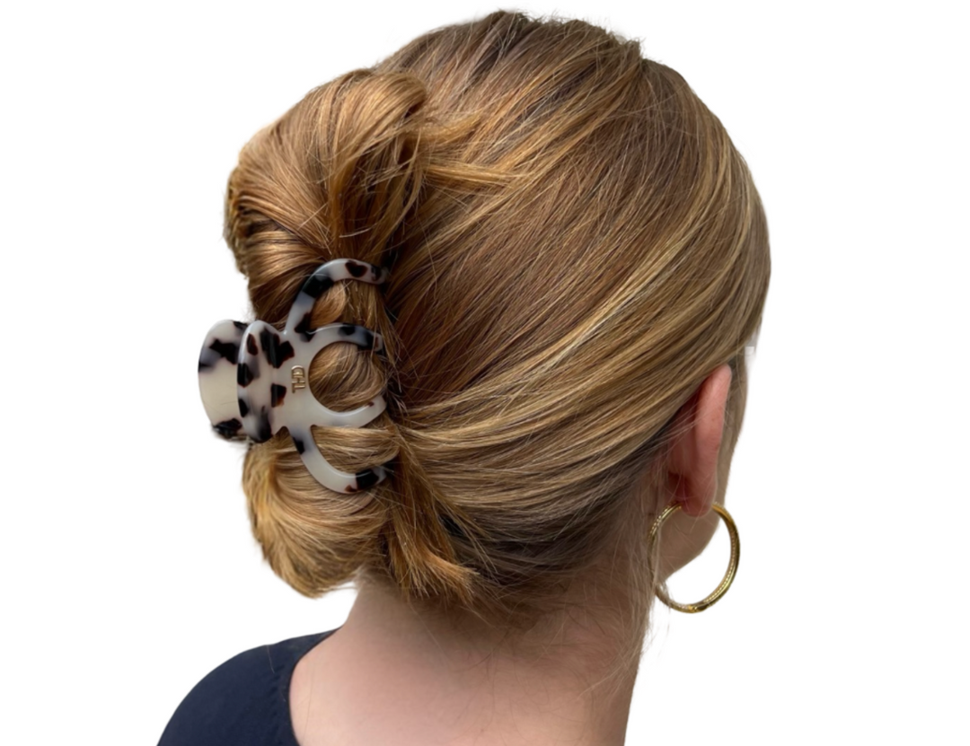 WS Cellulose Acetate Octopus Hair Claw 6.8 Tortoise - Light Tortoise - Image 1