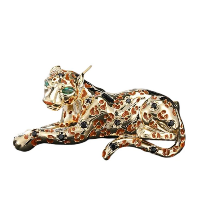 WS Brooch - Gold Jaguar - Hero
