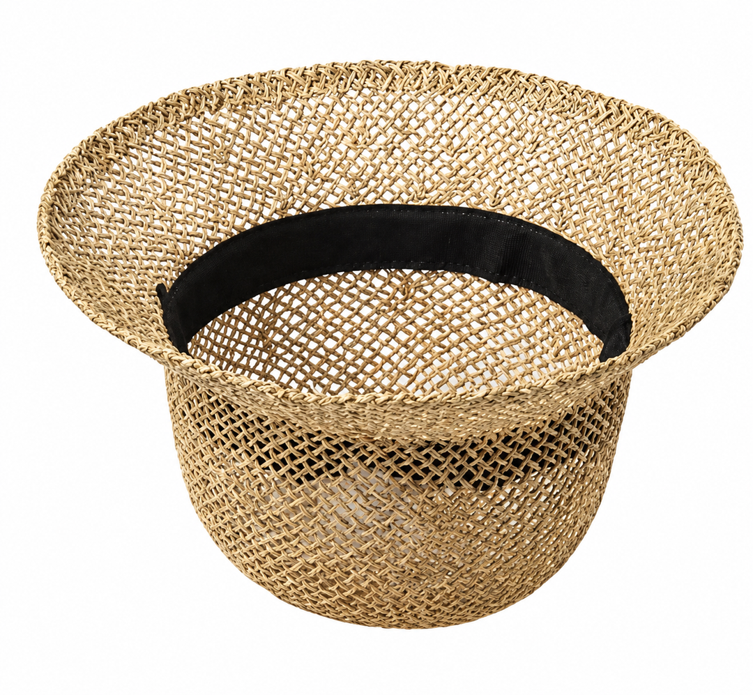 WS - Seagrass Woven Handmade Cloche Hat - Seagrass - Image 1