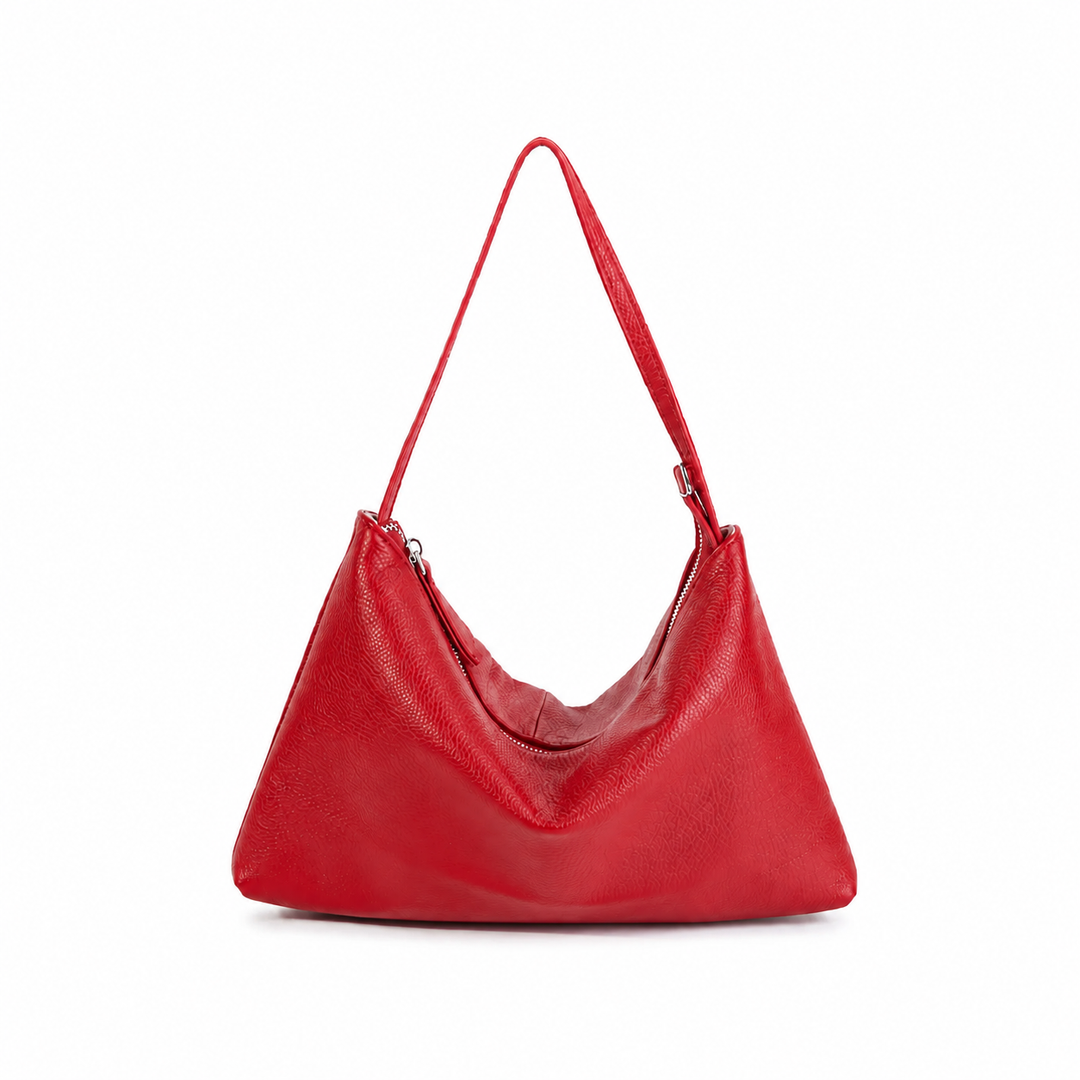 WS Seattle Cowhide Shoulder Bag - Red
