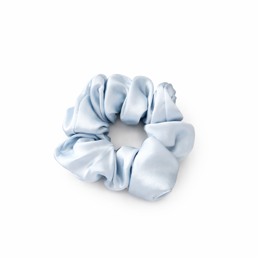 WS Silk Volume Scrunchie - Ice Blue