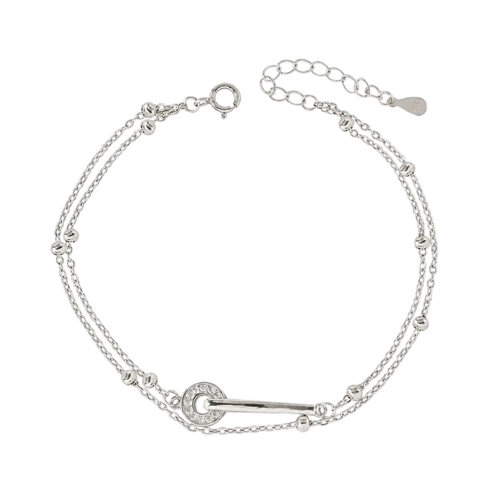 Soleil Sterling silver and zirconia Bracelet - Hero