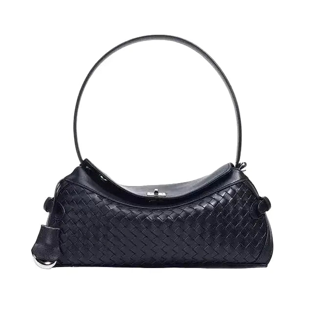 WS St Margaux Tressage Cowhide Bag - Black