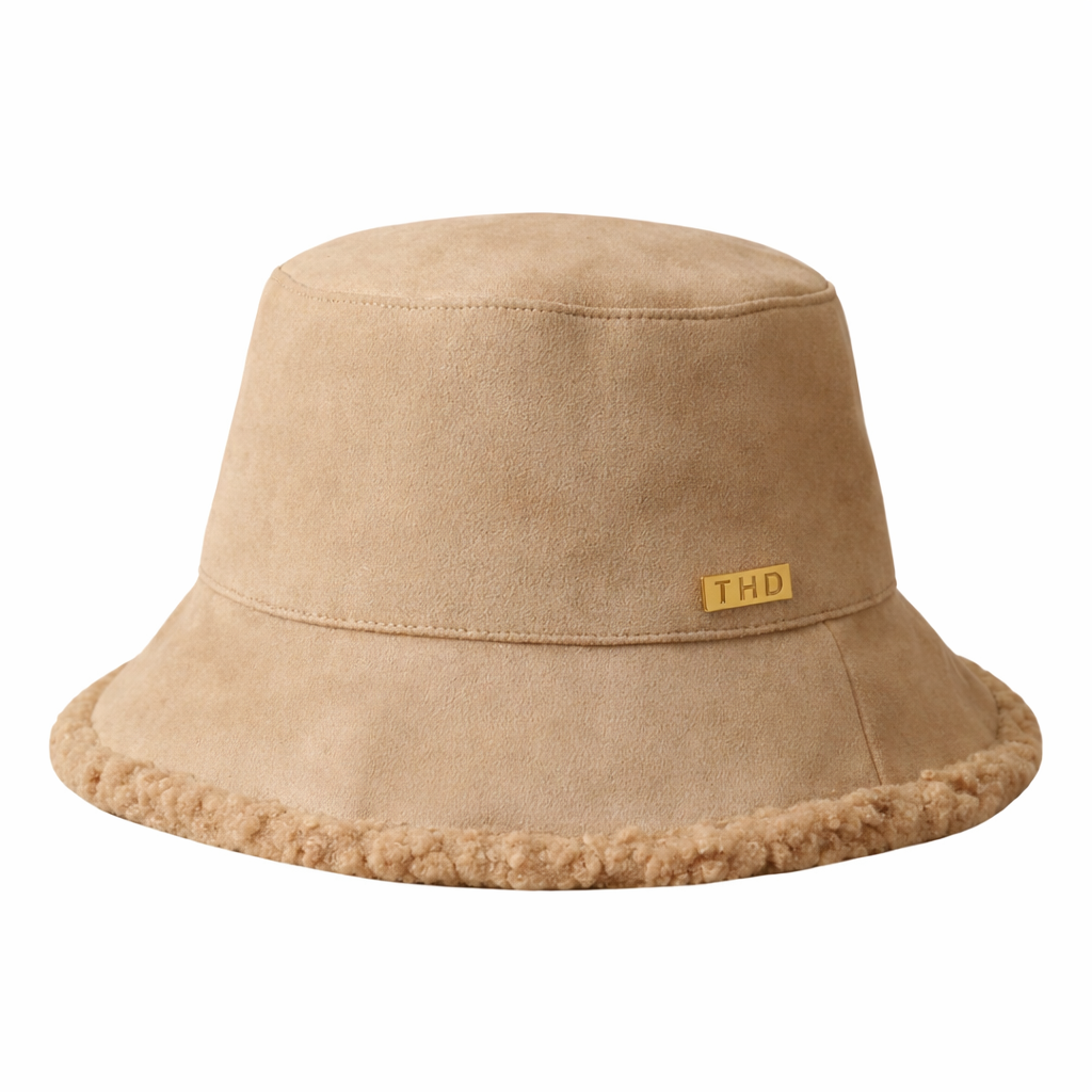 WS Vegan Suede Bucket Hat - Fawn