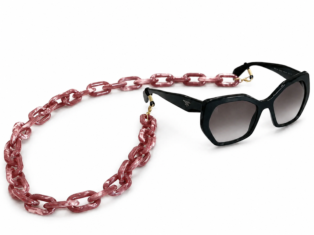WS Glasses / Sunglasses Chain Oversized Retro - Magenta - Hero