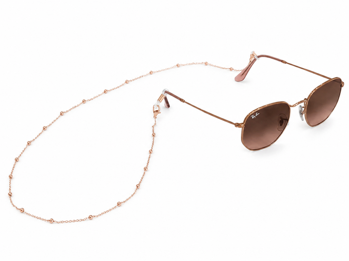 WS Glasses / Sunglasses/Mask Chain Metal - Rose Gold - Hero