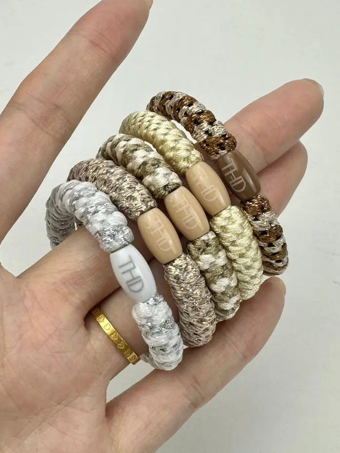 THD Hair Ties - Neutral - on hand