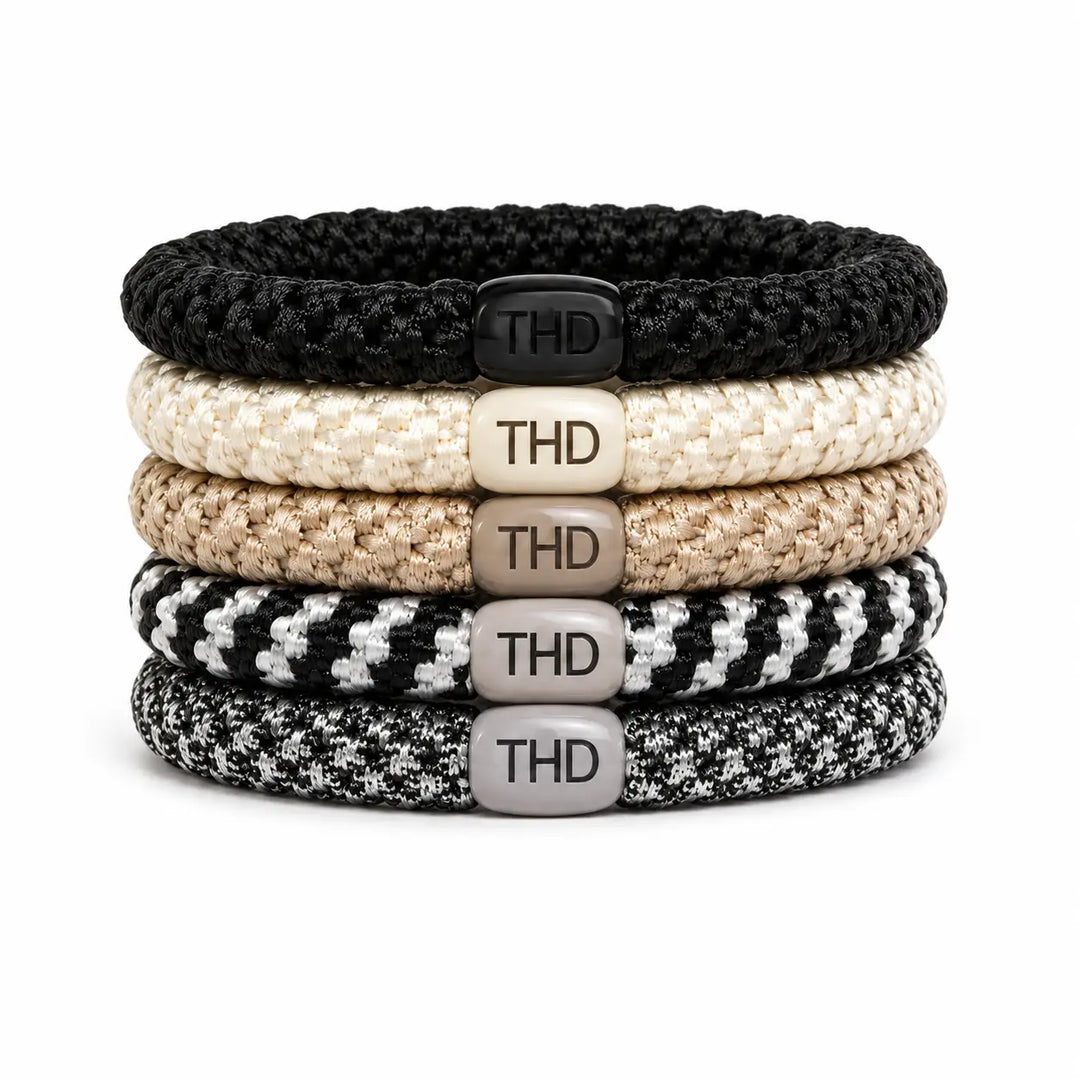 THD Hair Ties - Silver Noir