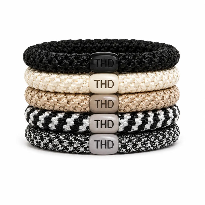THD Hair Ties - Silver Noir