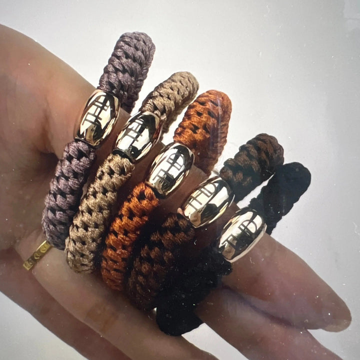 THD Hair Ties - Espresso Gold - on hand