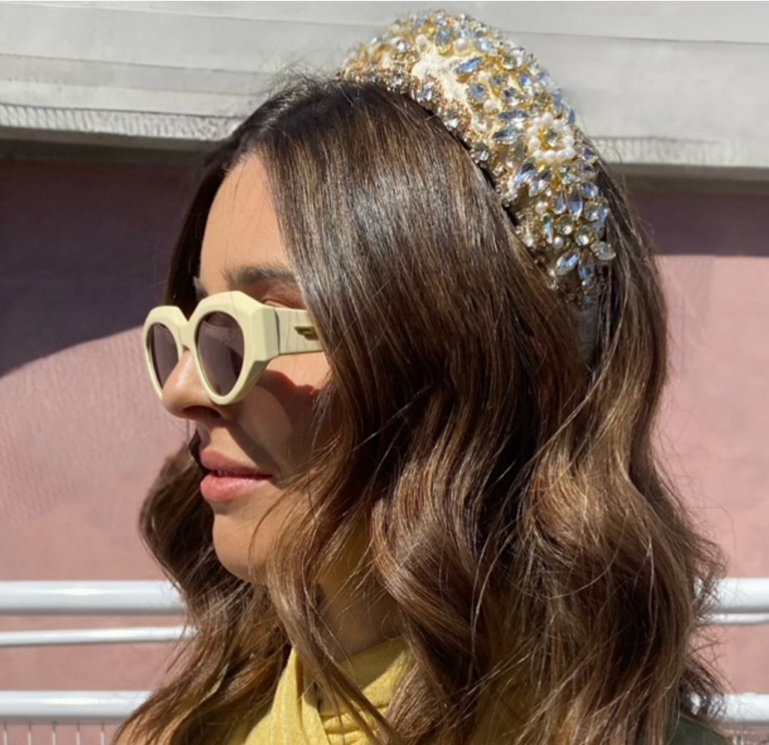 Tatiana Statement headband - Champagne - Image 1