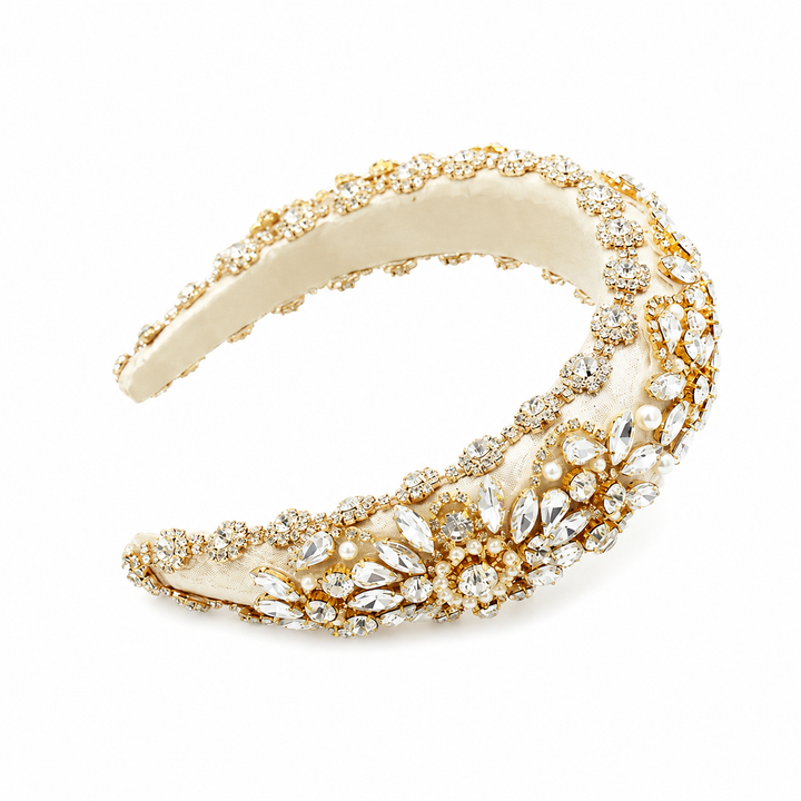 Tatiana Statement headband - Champagne - Hero