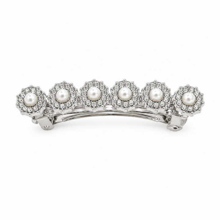 WS The Met Crystal & Pearl Barette - Hero