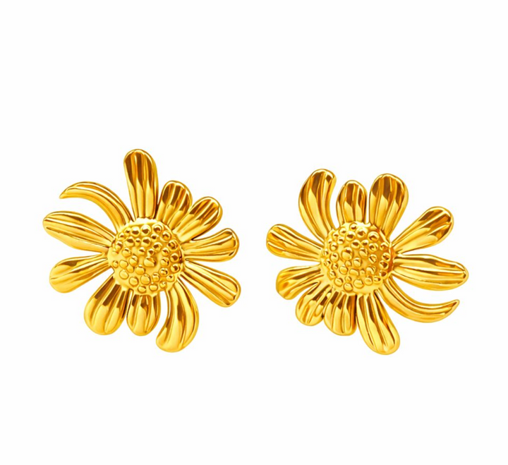 WS Tournesol Earrings - Gold - Hero