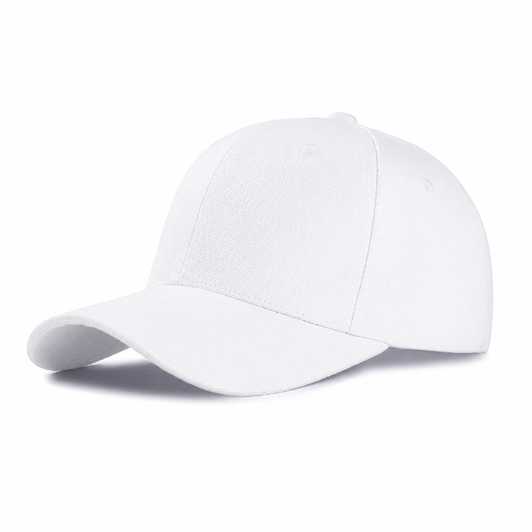 WS Unisex Cotton Cap - White - Hero