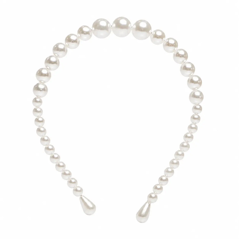 WS Headband - Pearl Headband Double Set - Pearl - Image 1